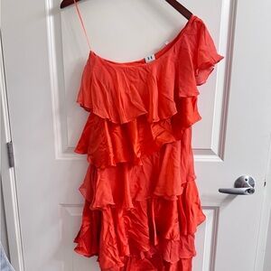 Halston Heritage Bold Orange Dress